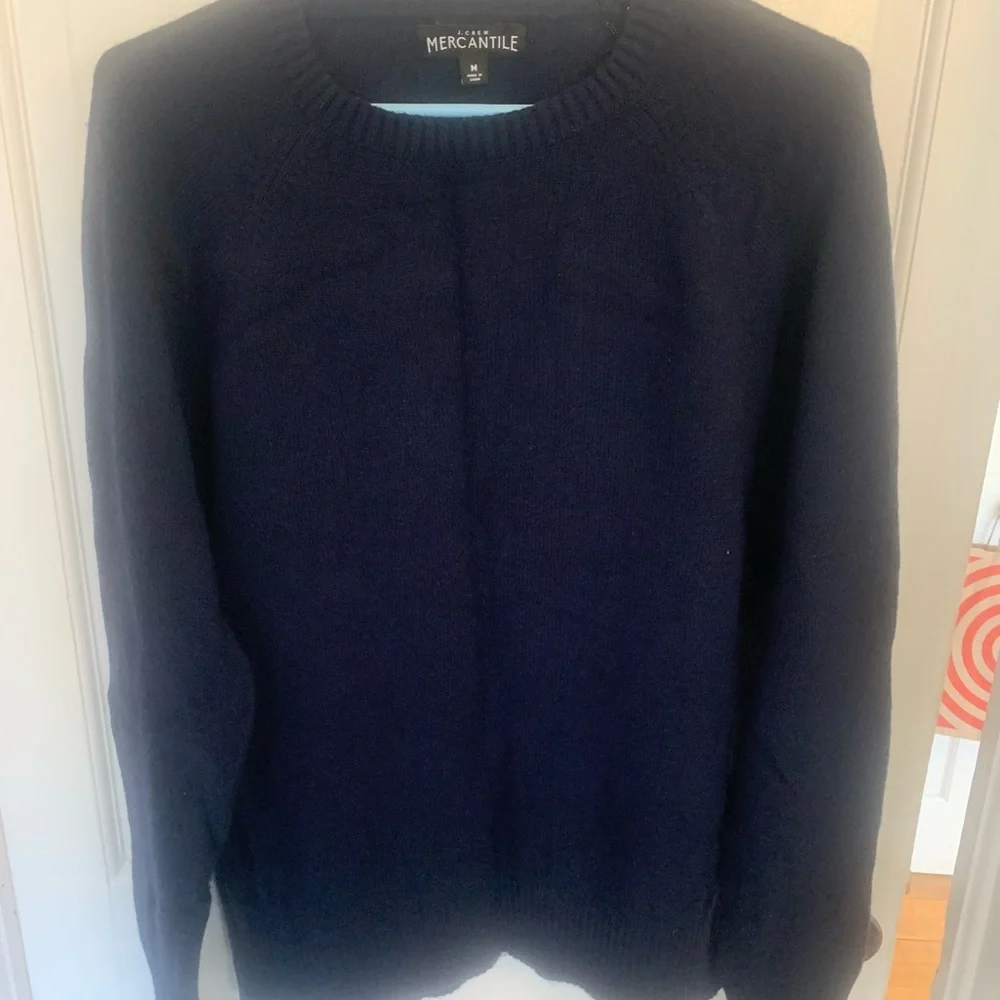 Bundle J Crew Men's Tan Sweater and Navy Sweater - Picture 8 of 10